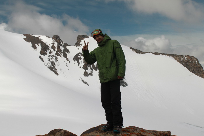 наивысшая точка горнолыжной базы на  Большом Ала-Арчинском леднике