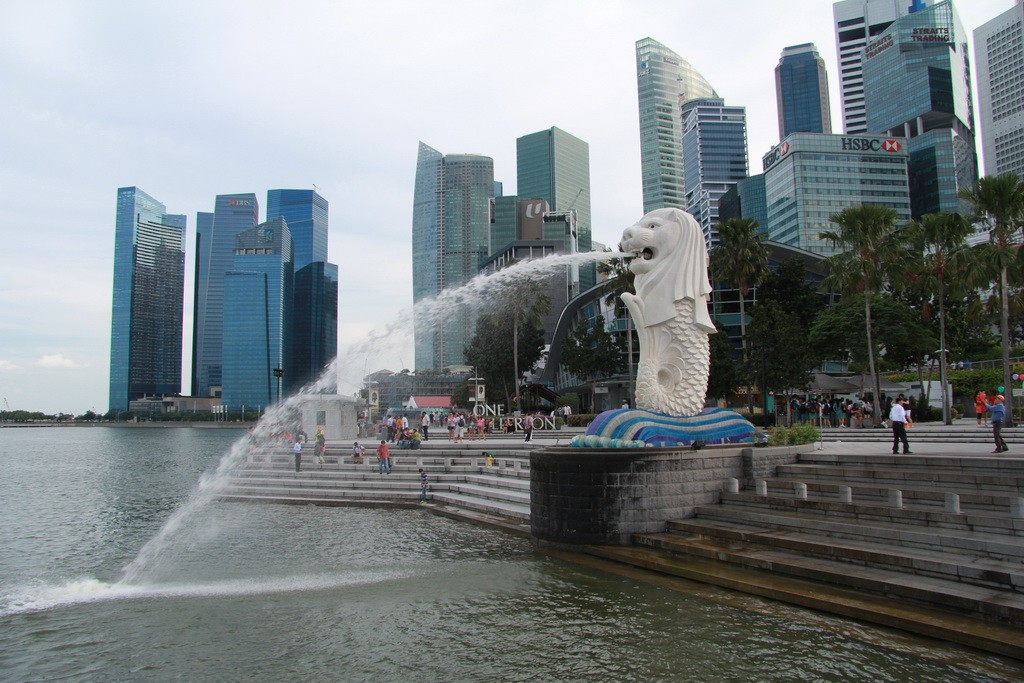 Сингапур. Статуя Мерлиона.