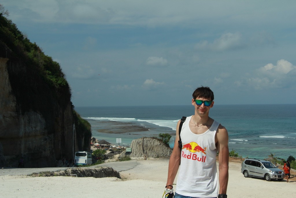 Бали. TripTurista на пляже Пандава.